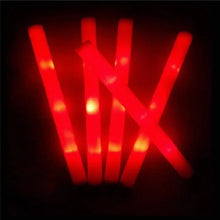Load image into Gallery viewer, 12/15/30/60Pcs/Lot Glow Sticks Bulk Colorful LED Foam Stick Glow Sticks Cheer Tube RGB LED Glow in the Dark Light for Xmas Party

