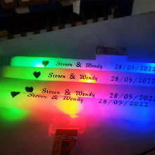 Load image into Gallery viewer, 12/15/30/60Pcs/Lot Glow Sticks Bulk Colorful LED Foam Stick Glow Sticks Cheer Tube RGB LED Glow in the Dark Light for Xmas Party
