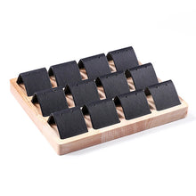 Load image into Gallery viewer, 12 Bit Fashion Wood DIY Storage Jewelry Tray Earring Display Cards Ring Bracelet Gift Box Jewellery Organizer Earring Holder
