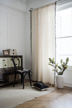 Load image into Gallery viewer, Solid Color Half Shade Curtain White Simple Partition Curtain Transparent Curtain
