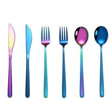Load image into Gallery viewer, Stainless Steel Spoon Coffee Spoon Fork Solid Stirring Spoon Dessert Spork
