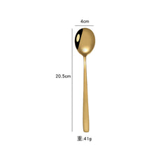 Load image into Gallery viewer, Stainless Steel Spoon Coffee Spoon Fork Solid Stirring Spoon Dessert Spork
