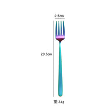 Load image into Gallery viewer, Stainless Steel Spoon Coffee Spoon Fork Solid Stirring Spoon Dessert Spork
