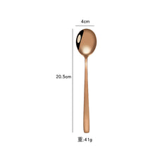 Load image into Gallery viewer, Stainless Steel Spoon Coffee Spoon Fork Solid Stirring Spoon Dessert Spork
