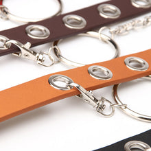 Load image into Gallery viewer, Circle Chain Full Hole Belt Women's Simple All-Match Punk Concave Style Pants Belt Retro
