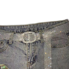 Load image into Gallery viewer, Diamond Band 9 Rows Full Rhinestone Inlaid Belt Fashion Matching Clothing Belt
