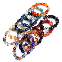 Load image into Gallery viewer, Bracelet with Shape Mixed Color Red Black Dream Agate Bracelet European and American Popular Ornament
