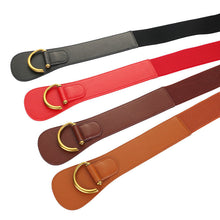 Load image into Gallery viewer, Elastic Waist Seal Women's Genuine Leather Wide Belt with Dress Coat down Jacket Belt
