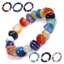 Load image into Gallery viewer, Bracelet with Shape Mixed Color Red Black Dream Agate Bracelet European and American Popular Ornament
