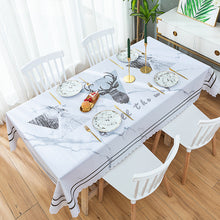 Load image into Gallery viewer, Tablecloth Waterproof Heat Proof and Oil-Proof Disposable Simple PVC Dining Table Cushion Coffee Table Tablecloth Household

