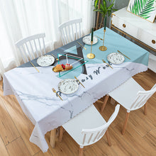 Load image into Gallery viewer, Tablecloth Waterproof Heat Proof and Oil-Proof Disposable Simple PVC Dining Table Cushion Coffee Table Tablecloth Household
