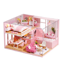 Load image into Gallery viewer, DIY Dollhouse Miniature with Furniture Pink Girl Gift
