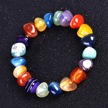 Load image into Gallery viewer, Irregular Bracelet with Shape Mixed Color Red Black Dream Agate Bracelet Ornament
