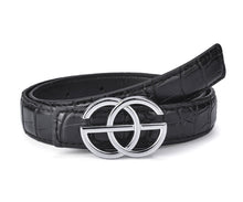 Load image into Gallery viewer, Cross Pattern Belt Simple Fashion Children's Leather Belt Student Decoration Thin Belt
