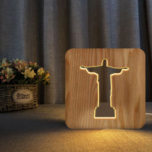 Load image into Gallery viewer, Wooden Craft Light Hollow Night Light FS-T1971W Bedroom Decorative Light
