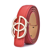 Load image into Gallery viewer, Cross Pattern Belt Simple Fashion Children's Leather Belt Student Decoration Thin Belt
