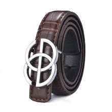 Load image into Gallery viewer, Cross Pattern Belt Simple Fashion Children's Leather Belt Student Decoration Thin Belt
