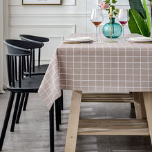 Load image into Gallery viewer, Tablecloth Waterproof and Oilproof and Heatproof PVC Plaid Pattern
