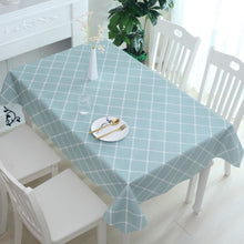 Load image into Gallery viewer, Tablecloth Waterproof and Oilproof and Heatproof PVC Plaid Pattern
