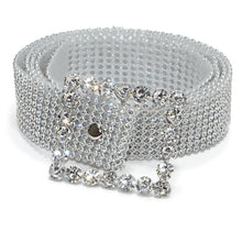Load image into Gallery viewer, Diamond Band 9 Rows Full Rhinestone Inlaid Belt Fashion Matching Clothing Belt
