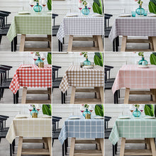 Load image into Gallery viewer, Tablecloth Waterproof and Oilproof and Heatproof PVC Plaid Pattern
