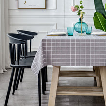 Load image into Gallery viewer, Tablecloth Waterproof and Oilproof and Heatproof PVC Plaid Pattern
