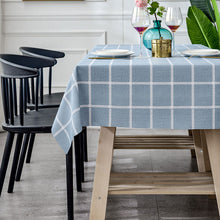 Load image into Gallery viewer, Tablecloth Waterproof and Oilproof and Heatproof PVC Plaid Pattern
