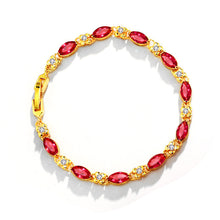 Load image into Gallery viewer, Xuping Jewelry Ornament Alloy Girls' Jewelry Whole Fashion Retro Imitation Ruby Bracelet for Women
