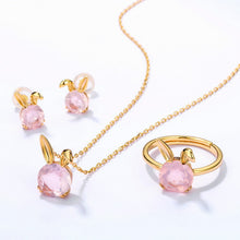Load image into Gallery viewer, Women's Necklace Zodiac Sterling Silver S925 Silver Plated Inlaid Natural Pink Crystal Choker  Gift for Girls
