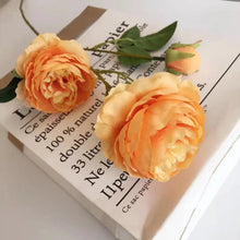 Load image into Gallery viewer, 6pcs Simulation 3 Fork Peony Artificial Flowers Home Decorations Bedroom Fake Flowers
