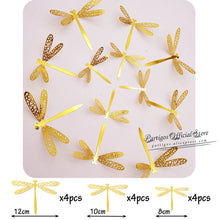 Load image into Gallery viewer, 12Pcs 4D Hollow Butterfly Wall Sticker DIY Home Decoration Wall Stickers wedding Party Wedding Decors Butterfly Kids Room Decors
