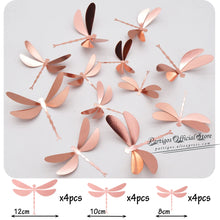 Load image into Gallery viewer, 12Pcs 4D Hollow Butterfly Wall Sticker DIY Home Decoration Wall Stickers wedding Party Wedding Decors Butterfly Kids Room Decors
