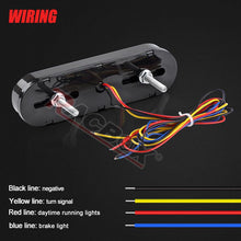 Load image into Gallery viewer, 12V 24V Car Truck LED Flowing Turn Signals Brake Lights 3 in 1 Tail Taillight Flash indicator RV ATV UTV Red Yellow Stop Lamps
