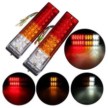 Load image into Gallery viewer, 12V Trailer Truck 20 LED Taillight Brake Stop Turn Signal Indicator Light Lamp 107x102x30mm
