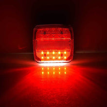 Load image into Gallery viewer, 12V Trailer Truck 20 LED Taillight Brake Stop Turn Signal Indicator Light Lamp 107x102x30mm
