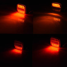 Load image into Gallery viewer, 12V Trailer Truck 20 LED Taillight Brake Stop Turn Signal Indicator Light Lamp 107x102x30mm
