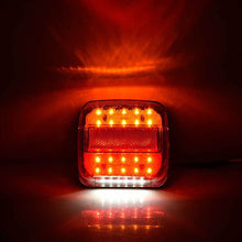 Load image into Gallery viewer, 12V Trailer Truck 20 LED Taillight Brake Stop Turn Signal Indicator Light Lamp 107x102x30mm
