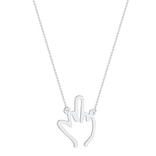 Load image into Gallery viewer, Stainless Steel Pendant Necklace Gesture Clavicle Chain Jewelry
