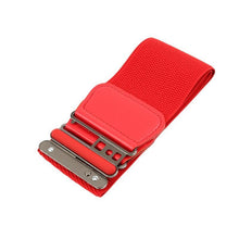 Load image into Gallery viewer, Fashion Womens Ladies Faux Leather Wide Elastic Buckle Thin Waist Belt Hot
