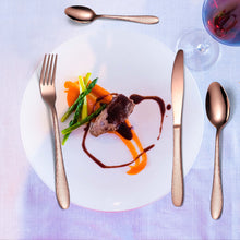 Load image into Gallery viewer, Cube Tableware Set Four-Piece Set Creative Western Food Steak Knife, Fork and Spoon Gold Stainless Steel Knife and Forks
