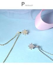 Load image into Gallery viewer, Women's Silver Jewelry   S925 Silver Inlaid Zircon Necklace Clavicle Chain  Gift for Girls
