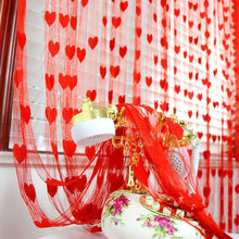 Load image into Gallery viewer, 100 * 200cm Love String Curtain Partition Decoration Hallway Bedroom Hanging Curtain Curtain
