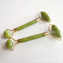 Load image into Gallery viewer, Massager Green Phoenix Jade Horn Scraping Board Set Facial and Facial Massage Stick...
