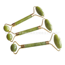 Load image into Gallery viewer, Massager Green Phoenix Jade Horn Scraping Board Set Facial and Facial Massage Stick...
