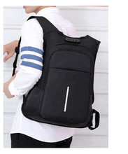 Load image into Gallery viewer, 15.6-inch laptop bag password lock backpack

