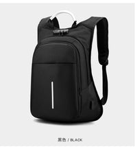 Load image into Gallery viewer, 15.6-inch laptop bag password lock backpack
