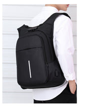 Load image into Gallery viewer, 15.6-inch laptop bag password lock backpack
