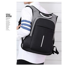 Load image into Gallery viewer, 15.6-inch laptop bag password lock backpack
