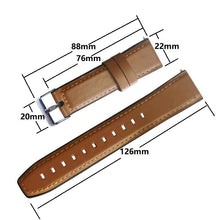 Load image into Gallery viewer, 22mm Leather watch band for Huawei GT 2 Samsung Gear-46
