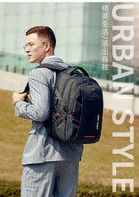 Load image into Gallery viewer, Black high capacity sport outdoor swagger bag backpack for business with European style
